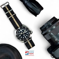 NATO WATCH STRAP RIBBED NYLON 18mm 20mm 22mm