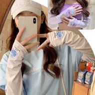 Ice Silk Sun Protection Bow Sleeve For Women's Summer Outdoor Cycling Sun Protection Ice Sleeve F7