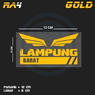 WEST LAMPUNG CUTTING STICKERS | RA4 LMPG