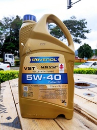 Ravenol Engine Oil Fully Syntetic VST USVO 5W-40 1LITER & 5LITER - READY STOCK KH