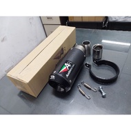 🇲🇾Austin racing carbon fiber exhaust ekzos muffle
