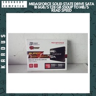 DUS DOOS BOKS CARDBOARD MIDASFORCE SOLID STATE DRIVE SATA III 6GB/S 128 GB 550UP TO MB/S READ SPEED 