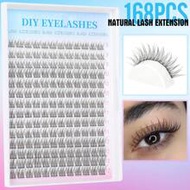 168pcs D Songs 9-12mm Mixed 0.07mm 14rows/168pcs Waterproof Mink, Lightweight DIY Lashes For Natural