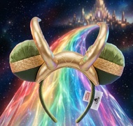 特價 香港迪士尼樂園 Marvel 惡人 壞人 反派角色 Loki 洛基 x Mickey Mouse 米奇老鼠 耳朵 頭箍 髮箍 頭飾 髮飾 Headband 全新正版有吊牌 Disneyland 