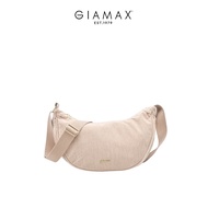 GIAMAX Corduroy Half Moon Crossbody Bag - JHB3111CN3BG5 Beg Silang Korduroi Wanita