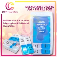 Lifepro / Grace Care Detachable 7 Days AM/PM / Detachable 7 Days / One Week / AM/PM / 7 Days Pill Bo