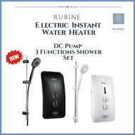 [SG SELLER] Rubine RWH-933-PB (Black) / RWH-933-PW (White) Instant Water Heater with DC Water Booster Pump