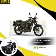 Fuel Tank Pattern Sticker kawasaki W175 SE Black