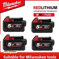 Milwaukee battery 8.0Ah,M18 battery, M18B6 Charger Milwaukee48-11-1860, 48-11-1850, 48-11-1840,Tool 