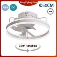 【Shrry Lighting】Ceiling Fan With Light (LED 60W Tricolor  Remote) DC motor Room Fan 360° Surround Fan Ceiling Fan With Lamp