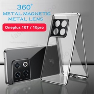 Double sided Tempered Glass Phone case For Oneplus 10 pro 10 T 10pro 10t Oneplus10pro Oneplus10t Metal Frame Casing Camera Lens Protector Shockproof Hard Back Cover