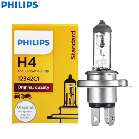 Philips Vision H4 9003 HB2 Standard Car Head Lamp Original Bulb Genuine Halogen Light ECE 12V 60/55W