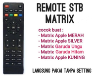 Remot / Remot Set Top Box DVB T2 Matrix Apple HD MERAH matrix garuda matrik silver tanpa setting Rem