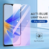 ป้องกันแสงสีฟ้า ฟิล์มกระจก For OPPO A5 2025 A5i A18 A38 A58 4G A98 A79 5G A60 F11 F9 F7 F5 Pro A15 A