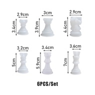 Cetakan Catur Papan Resin Epoxy Craft DIY Catur 3D Silikon Mold 1 Set