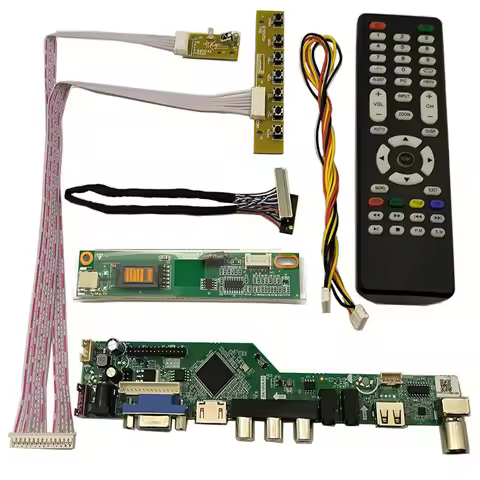 N154I1-L02 N154I1-L03 N154I2-L04 N154I2-L05 TV+HDMI+VGA+AV+USB 1280X800 LCD LED Screen Controller Bo
