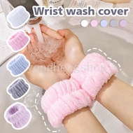 1pcs Spa Wrist Washband Face Wash Hand Wrist Strap Wristbands Women Yoga Sport Wrist Sweatband Microfiber Wrist Guard Hand-washing Anti-wetting Sleeves