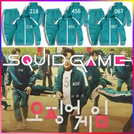 Squid Game Costume Kids Cosplay Green Jacket And Pants For Kids Kids Clothes