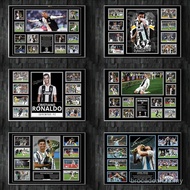 Famous Modern Football Player and Signature Poster Wall Decor B-Messi Sport Stars Canvas Painting Fo