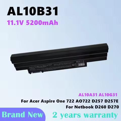 AL10B31 Laptop Battery For Acer Aspire One 522 722 D270 E100 AL10G31 D255E AOD255 D257 AOD257 AOD260