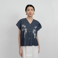 BWBYAZ - Ayudia Embroidery Vest