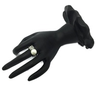Big Pearl Stone Ring (Silver)