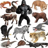 [Ready Stock] Realistic Animal Model Wildlife Figure Collection Kids Educational Toy Desktop Decor S