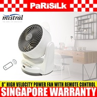 Mistral MHV800R High Velocity Power Fan with Remote Control (8-inch) - Singapore Warranty