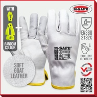 M-SAFE M10AG Goat Skin Leather Argon Welding TIG Glove 10" 8/M 9/L 10/XL Sarung Tangan Kulit Kambing