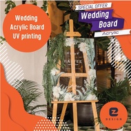 Wedding board acrylic / Customise Wedding Board / Printing acrylic board / welcome wedding board / w