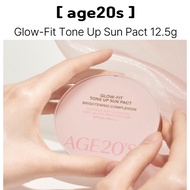 [age20s] Glow-Fit Tone Up Sun Pact 12.5g | Lightweight Sun Protection | Tone Up Cream | Complexion B