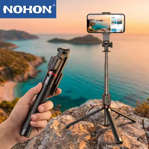 NOHON New Phone Selfie Stick Tripod With Remote Control 360 °Rotation Expandable Selfie Stick for Fo