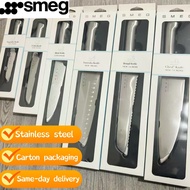 💯SMEG 7-Piece Kitchen Knife Stainless Steel Vegetable knife Utility Knife Meat Santoku Bread Chef's 