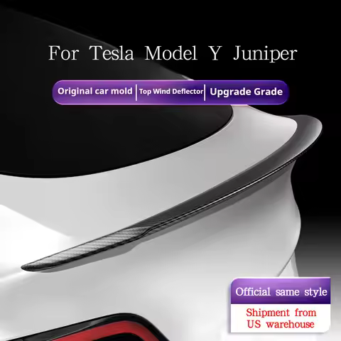 For Tesla Model Y Juniper Accessories Spoilers 100% Real Carbon Fiber Spoilers Wings for Tesla Model