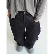 Epide Prefab cocoon-shaped three-dimensional cut fabric jeans curved jeans