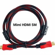 mini HDMI TO HDMI CABLE 5.M (สายถัก)