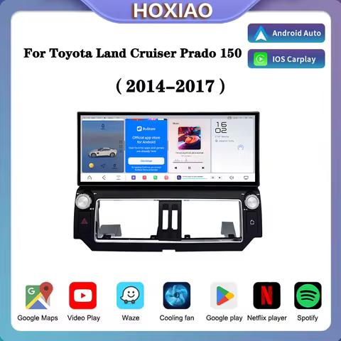 TS20 UIS7870 12.3 inch Android 15 Car Radio For Toyota Land Cruiser Prado 150 2014 - 2017 Carplay au