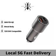 WiWU PC100 Mini Car Charger 36W Fast Charger