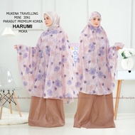 Ready Stock Pmi - Mukena Travelling Mini 3In1 Parasut Premium Korea Harumi - Moka Bahan Adem Anti Ge