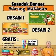 BANNER BANNER FOR FOOD WARUNG SALE