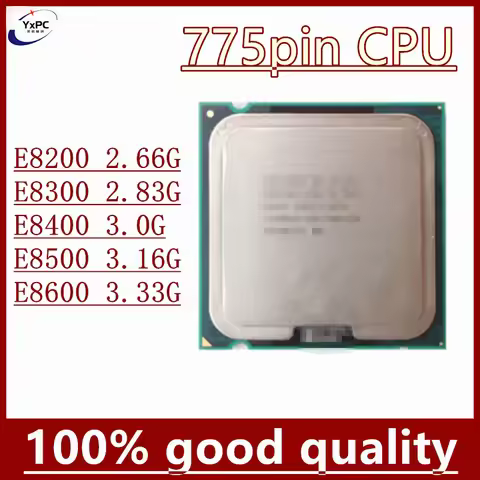 E8200 2.66G E8300 2.83G E8400 3.0G E8500 3.16G E8600 3.33G Duo CPU Processor Socket 775