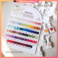 58 Color Korean Macaron Sweetheart Gel Set Macaron Set of Nail Gel Polish with Colour Chart