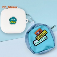 For Shokz OpenFit Case Cute Toast Bread Keychain Pendant Shokz OpenFit Silicone Soft Case Cartoon He