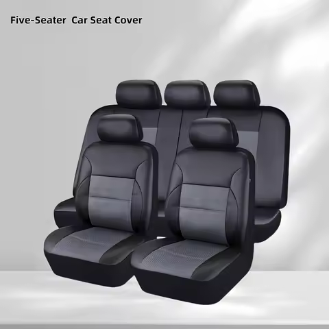 Universal PU Leather Mesh Car Seat Covers Full Set for Honda City BMW F10 GAC GS3 Ford Ka Kia Rio 4 