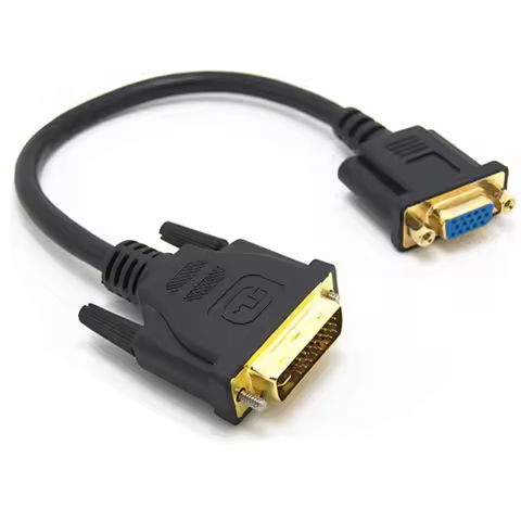 DVI Male to VGA Female Video Converter DVI cable 24+5 25 DVI-I to VGA Adapter Cable for TV PS3 PS4 P