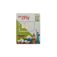 AIS SIM2Fly Prepaid SIM Card for 32 Asian Countries / 6GB Data / 8 Days (192 Hours) / India Indonesia Australia Korea Cambodia Singapore Thailand Taiwan China Japan Philippines Vietnam Hong Kong Macau Malaysia etc (1pc)