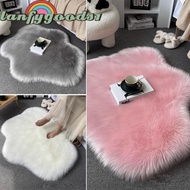 LANFYGOODS Plush Carpet, Artificial Wool Long Plush Artificial Wool Rug, Warm Hairy Cloud-Shaped Fur