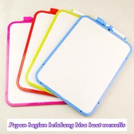 ID HAPPYTOYS.888 MINI WHITEBOARD 19X26CM COLORFUL WHITE BOARD/ WHITE BOARD WIPE AND CLEAN FREE
