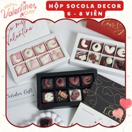 [Chocolate Decor. Real photo] Designed Chocolate Ball Set of 6 pieces - 8 pieces Comes with a Meanin
