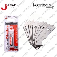 Jetech Laminate Utility Knife 10pcs Spare Blade for Plastic Cutter 130270 M70